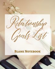 Relationship Goals List - Blank Notebook - Write It Down - Pastel Rose Gold Brown - Abstract Modern Contemporary Unique, Presence