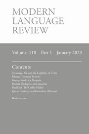 Modern Language Review (118, 