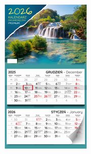Kalendarz dwumiesiczny premium 2026, 