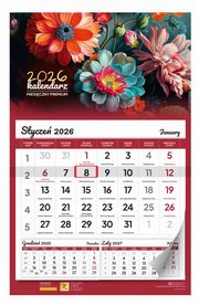 Kalendarz miesiczny premium 2026, 
