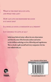 A Little Book of Love and Companionship, Bond Ruskin
