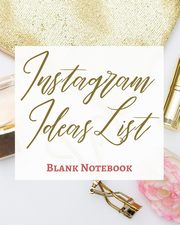 Instagram Ideas List - Blank Notebook - Write It Down - Pastel Rose Gold Pink - Abstract Modern Contemporary Unique Art, Presence