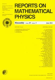 Reports on Mathematical Physics 69/3/2012, 