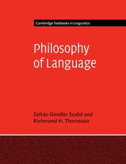 Philosophy of Language, Szab Zoltn Gendler
