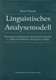 ksiazka tytu: Linguistisches Analysemodell autor: Darski Jzef