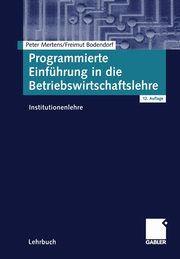Programmierte Einfhrung in die Betriebswirtschaftslehre, 