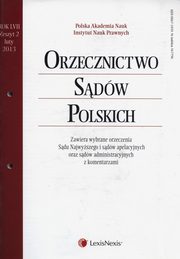 ksiazka tytu: Orzecznictwo Sdw Polskich 2/2013 autor: 