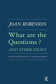 What are the Questions and Other Essays, Robinson Robert K