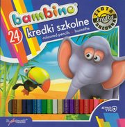 Kredki szkolne Bambino drewniane trjktne 24 kolory, 