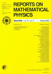 Reports on Mathematical Physics 54/1 wer.eksp., 