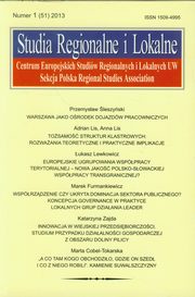 ksiazka tytu: Studia Regionalne i Lokalne 1 (51) 2013 autor: 