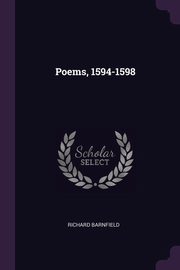 ksiazka tytu: Poems, 1594-1598 autor: Barnfield Richard