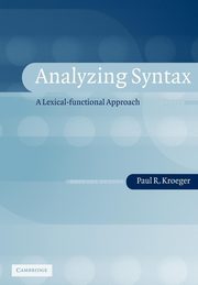 Analyzing Syntax, Kroeger Paul