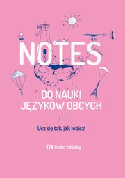 Notes do nauki jzykw obcych (okadka pudrowy r), 