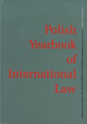 Polish Yearbook of International Law, 