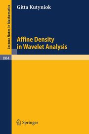 Affine Density in Wavelet Analysis, Kutyniok Gitta