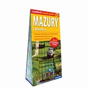 Mazury i Warmia laminowany map&guide (2w1: przewodnik i mapa), Flaczyska Malwina, Wieczorek Waldemar