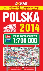 ksiazka tytu: Polska 2014 Mapa samochodowa 1:700 000 autor: 