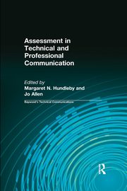 ksiazka tytu: Assessment in Technical and Professional Communication autor: 