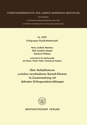 ber Multiplikatoren zwischen verschiedenen Banach-Rumen, Mertens Hans-Jochem