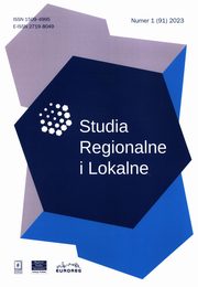 Studia Regionalne i Lokalne 1 ( 91) 2023, 