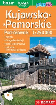 Kujawsko-pomorskie Podrownik mapa turystyczna plastik 1:250 000, 