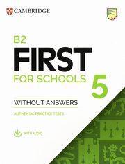 B2 First for Schools 5 Student's Book without Answers with Audio, 