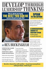 Develop Through Leadership Thinking, Buckingham Rex