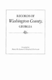 Records of Washington County, Georgia, De Lamar Marie
