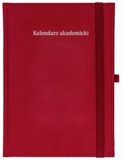 Kalendarz akademicki 2023/2024 A5T Piko z gumka czerwony, 