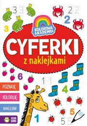 Kolorowa Akademia Cyferki z naklejkami, 