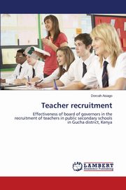 Teacher Recruitment, Asiago Dorcah