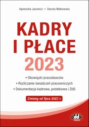 ksiazka tytu: Kadry i pace 2023 autor: Jacewicz Agnieszka, Makowska Danuta