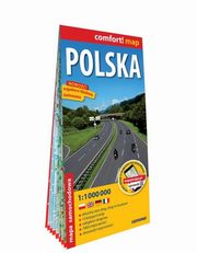 Polska mapa samochodowa laminowana 1:1 000 000, 