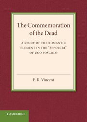 The Commemoration of the Dead, Vincent E. R.