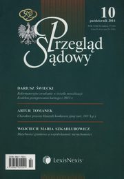 ksiazka tytu: Przegld Sdowy 10/2014 autor: 