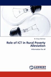 Role of Ict in Rural Poverty Alleviation, Rahman M. Atiqur