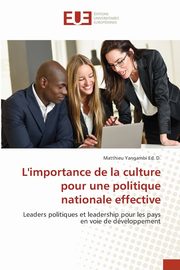 L'importance de la culture pour une politique nationale effective, Yangambi Ed. D. Matthieu
