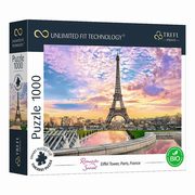 Trefl Puzzle 1000 UFT Romantic Sunset Eiffel Tower, Paris, France, 