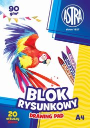 Blok rysunkowy A4 Astrapap 20 arkuszy 10 sztuk, 