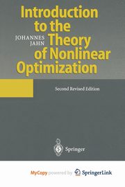 Introduction to the Theory of Nonlinear Optimization, Jahn Johannes