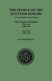 People of the Scottish Burghs, Dobson David