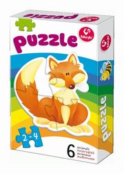 Pierwsze Puzzle 6 zwierztek, 