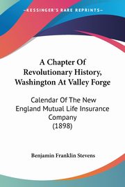 A Chapter Of Revolutionary History, Washington At Valley Forge, Stevens Benjamin Franklin