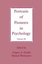 Portraits of Pioneers in Psychology, 