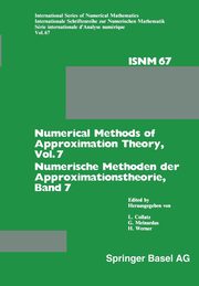 Numerical Methods of Approximation Theory, Vol. 7 / Numerische Methoden Der Approximationstheorie, Band 7, Collatz L.