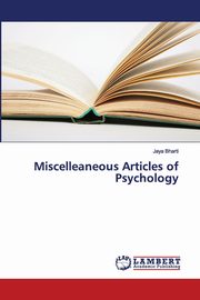 ksiazka tytu: Miscelleaneous Articles of Psychology autor: Bharti Jaya