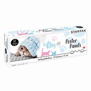 Farby plakatowe 12 kolorw 20ml Kotki, 