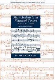 Music Analysis in the Nineteenth Century, 