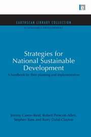 Strategies for National Sustainable Development, Carew-Reid Jeremy